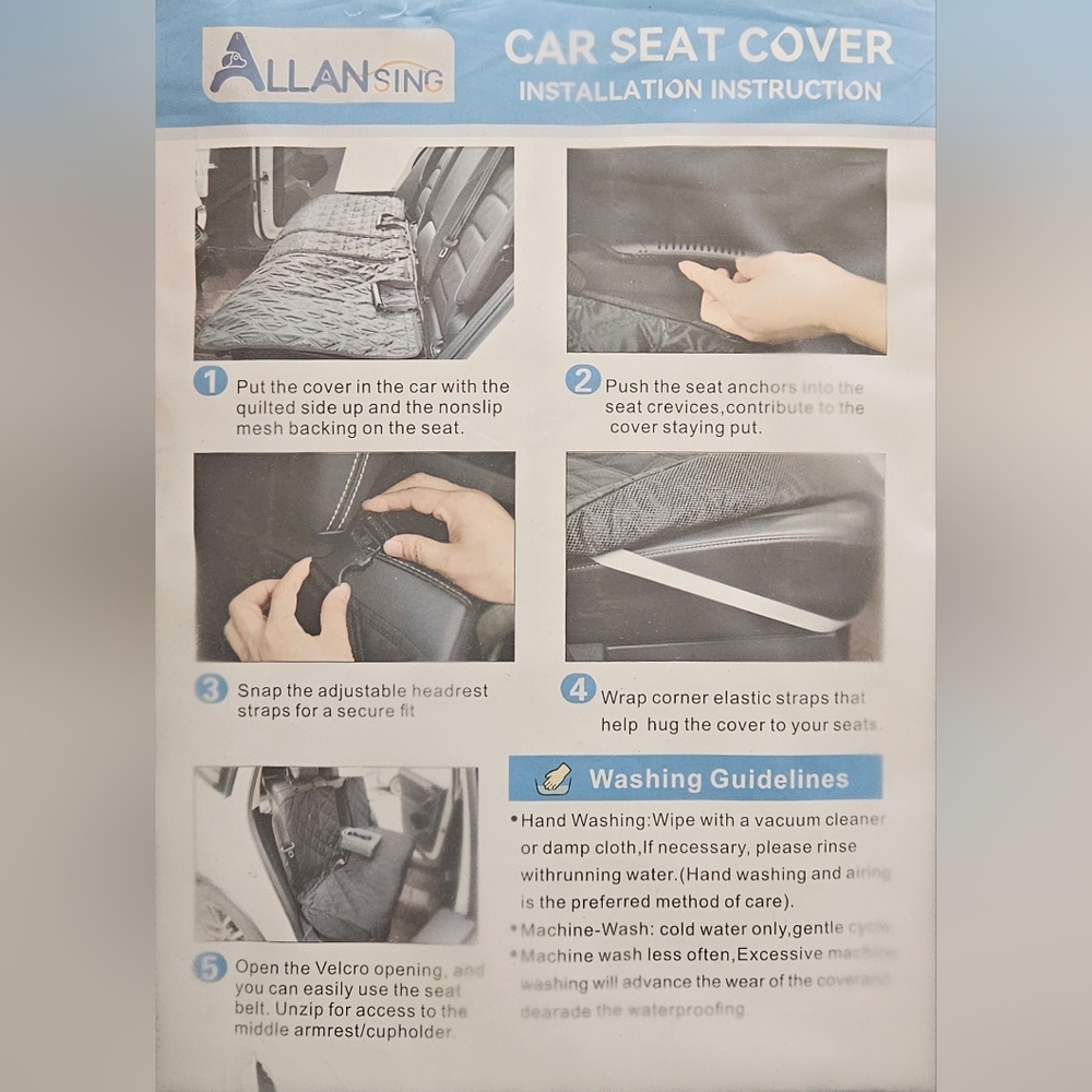 Black Back Seat Cover For Dogs